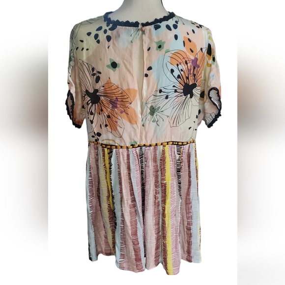 Anthropologie Conditions Apply Medium Floral Boho Tunic - Picture 4 of 7